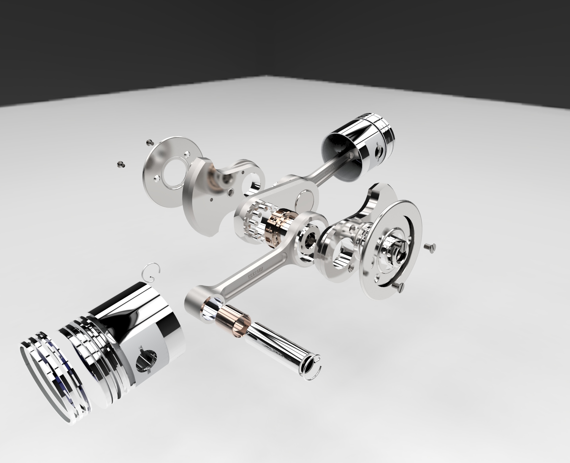 摩托车曲轴活塞